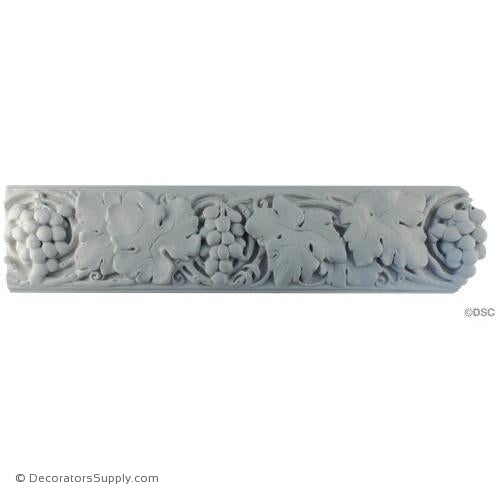 Plaster Frieze Molding Grapevine  5" W x 1" R
