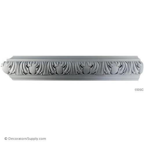 Plaster Frieze Molding Italian 4" H x 1 3/4" R