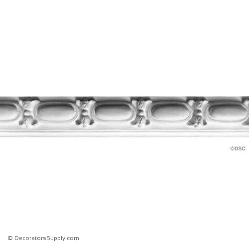 Plaster Molding Louis XIV 1 1/4"R x 3"D