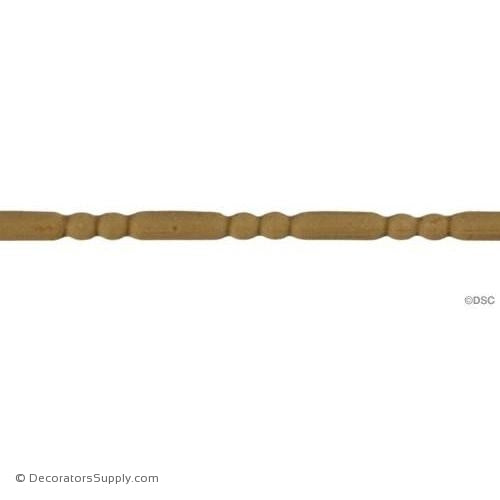 Bead and Barrel 3/16 High 0.125 Relief-furniture-woodwork-molding-Decorators Supply