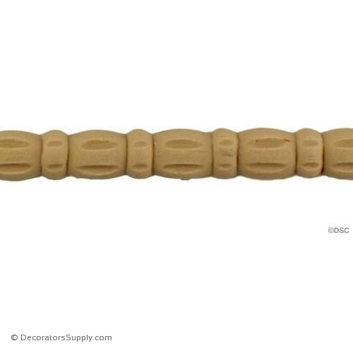 Bead and Barrel 1/2 High 0.25 Relief-woodwork-furniture-moulding-Decorators Supply