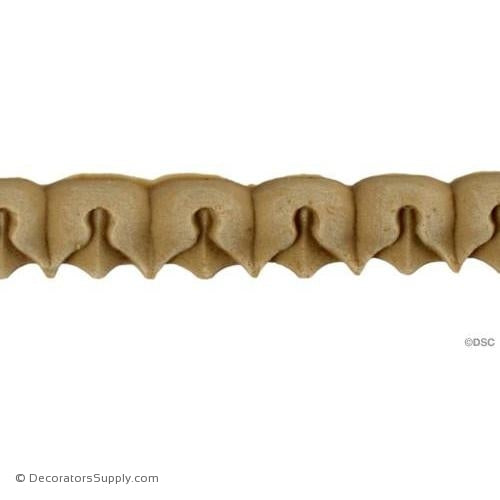 Lambs Tongue 1/2 High 3/16 Relief-woodwork-furniture-lineal-ornament-Decorators Supply