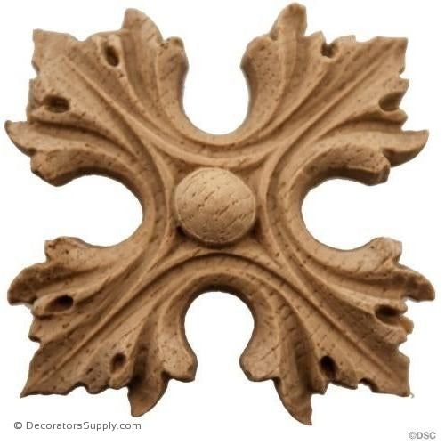 Rosette Square - Italian Renaissance-ornaments-for-woodwork-furniture-Decorators Supply