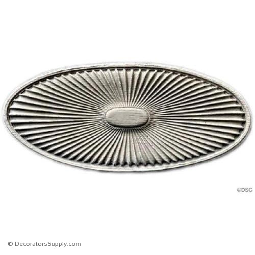 Rosette Oval Colonial Offered In 2 Sizes from 6" to 8-7/8"