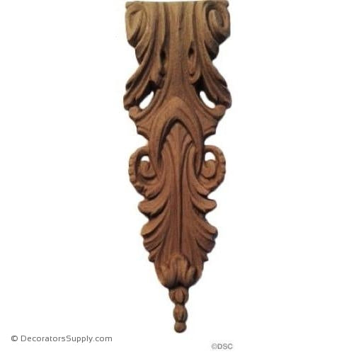 Acanthus 5 High 1 5/8 Wide-ornaments-furniture-woodwork-Decorators Supply