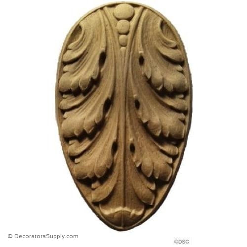 Leaf 3 High 1 3/4 Wide-ornaments-furniture-woodwork-Decorators Supply