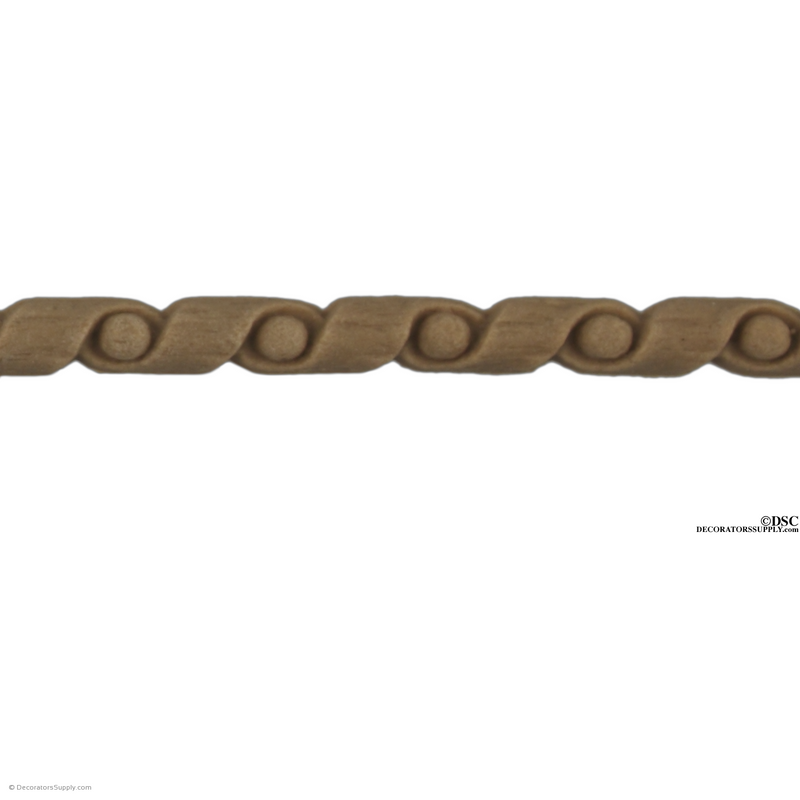 Rope 1/4 High-moulding-for-woodwork-furniture-Decorators Supply
