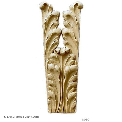 Acanthus Furniture Leg - 9 1/4 High 3 1/2 Wide-ornaments-furniture-woodwork-Decorators Supply
