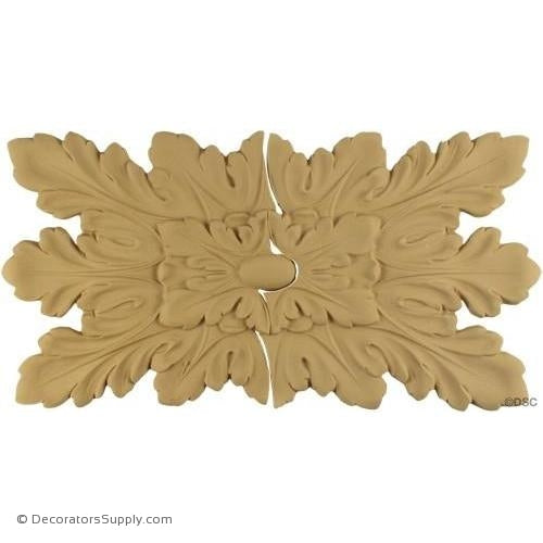 Rosette - Rectangular-Louis XVI 15 3/4H X 7 3/4W - 3/8Reli-ornaments-for-woodwork-furniture-Decorators Supply