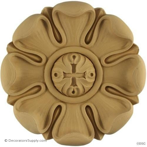 Rosette - Circle-Roman - 7 1/8Diameter - 3/8Relief-woodwork-furniture-ornaments-Decorators Supply
