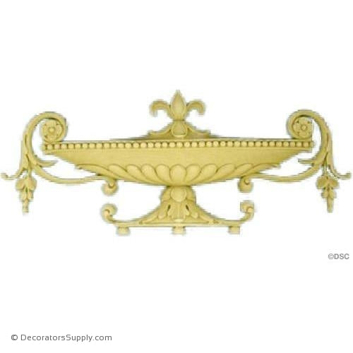 Basket - 9 1/2 Wide x 4 High-ornaments-for-furniture-woodwork-Decorators Supply