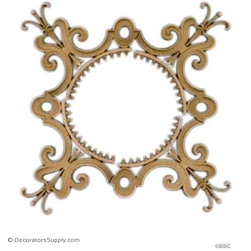 Specialty-Elizabethan 12 1/2H X 12 1/2W - 1/4Relief-woodwork-furniture-ornaments-Decorators Supply