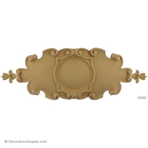 Shield-Flemish 13 3/8H X 35 1/2W - 1 5/8Relief-furniture-woodwork-ornaments-Decorators Supply