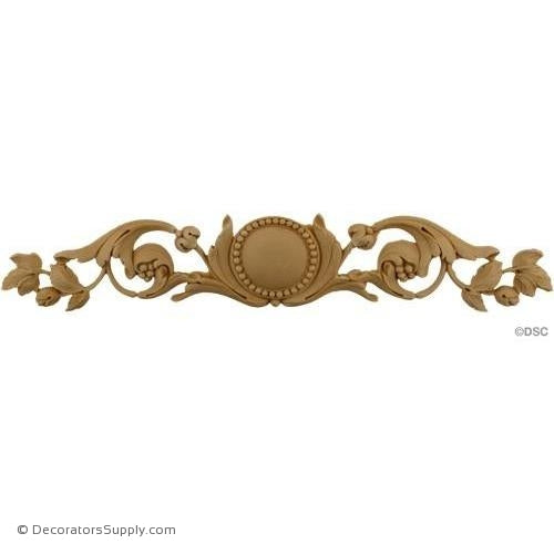 Cartouche 2 1/8 High 12 1/4 Wide-appliques-for-woodwork-furniture-Decorators Supply
