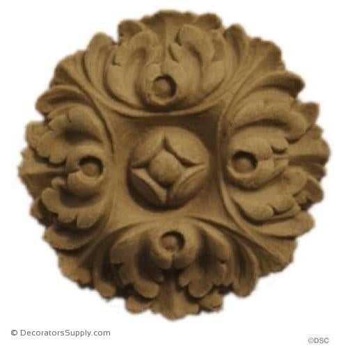 Rosette - Circle-woodwork-furniture-ornaments-Decorators Supply