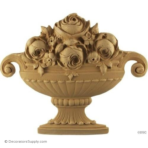 Basket-Italian 9H X 11 3/4W - 13/16Relief-ornaments-for-furniture-woodwork-Decorators Supply