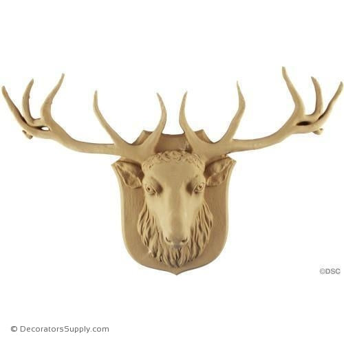 Animal-Elk 9 3/4H X 15 1/4W - 2 1/2Relief-Decorators Supply