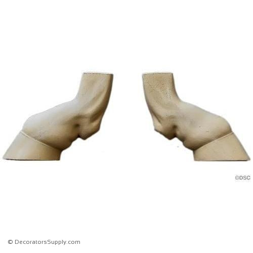 Animal-Goat Hoof 4H X 2 1/2W - 1Relief-Decorators Supply
