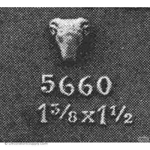 Animal-Ram 1 1/2H X 1 3/8W - 5/8Relief-Decorators Supply