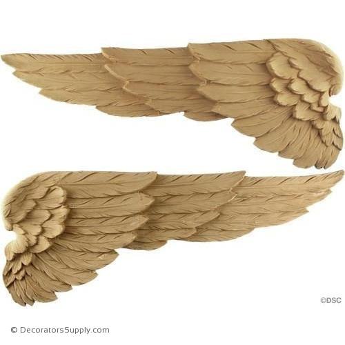 Wing - Each Wing - 7 1/8H X 18W - 3/8Relief-Decorators Supply