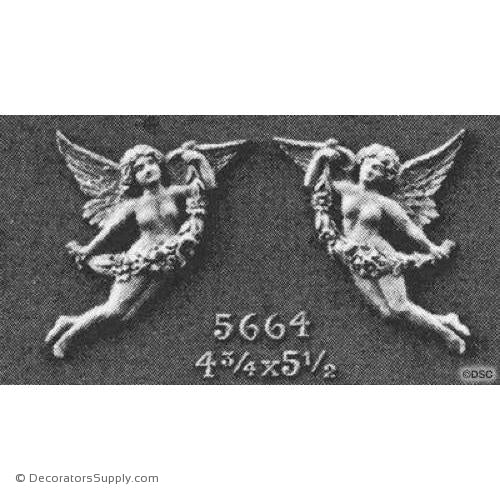 Animal-Fig.Spandrel 5 1/2H X 4 3/4W - 5/8Relief-historic-carving-library-victorian-styles-Decorators Supply