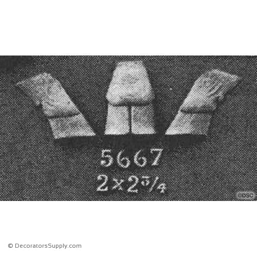 Animal-Goat Hoof 2 3/4H X 2W - 3/4Relief-Decorators Supply