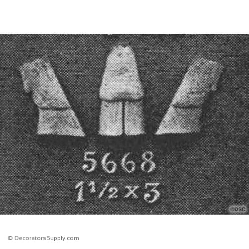 Animal-Goat Hoof 3H X 1 1/2W - 5/8Relief-Decorators Supply