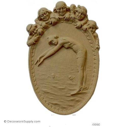Faces - Plaques 7 3/4H X 5 1/8W - 3/8Relief-historic-carving-library-victorian-styles-Decorators Supply