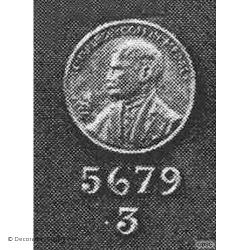 Face-Plaques - 3Diameter - 3/16Relief-historic-carving-library-victorian-styles-Decorators Supply