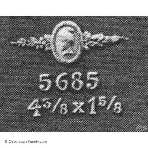 Face-Adams 1 5/8H X 4 3/8W - 1/4Relief-historic-carving-library-victorian-styles-Decorators Supply