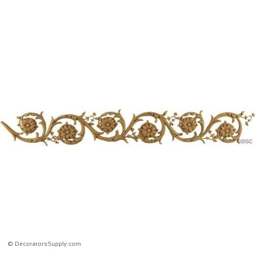 Scroll Linear-Mod. Ren. Ft. 2 1/4H - 3/16Relief-lineal-pattern-for-woodwork-furniture-Decorators Supply