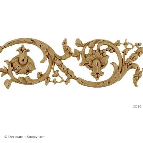 Scroll Linear-Mod Ren. Ft. 2H - 3/16Relief-lineal-pattern-for-woodwork-furniture-Decorators Supply