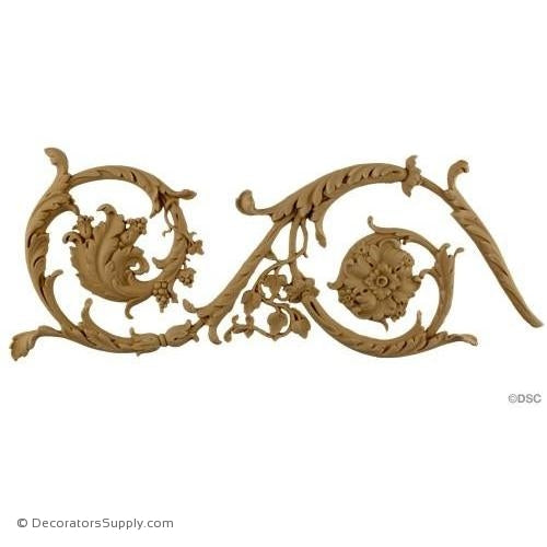 Scroll Linear Design-Mod. Ren. Ft. 5 3/4H - 3/8Relief-lineal-pattern-for-woodwork-furniture-Decorators Supply