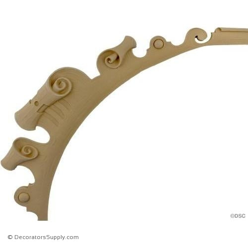 Specialty-Elizab. Pr. 12 3/4H X 17 5/8W - 5/8Relief-ornaments-furniture-woodwork-Decorators Supply