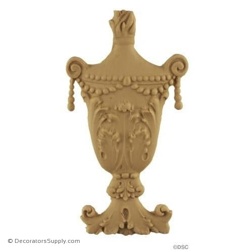 Urn-Colonial 5 1/4H X 2 7/8W - 3/8Relief-ornaments-for-furniture-woodwork-Decorators Supply