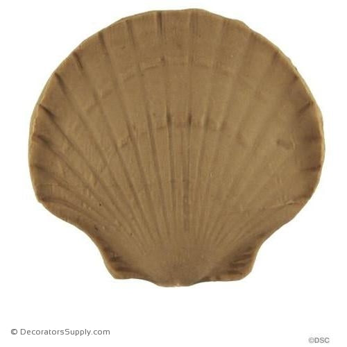 Shell-Colonial 2 1/8H X 2 1/4W - 3/8Relief-ornaments-for-woodwork-furniture-Decorators Supply