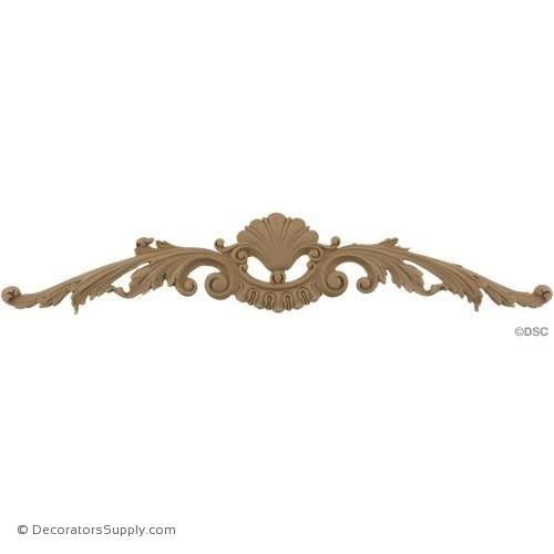 Cartouche 4 1/8 High 18 3/4 Wide-appliques-for-woodwork-furniture-Decorators Supply