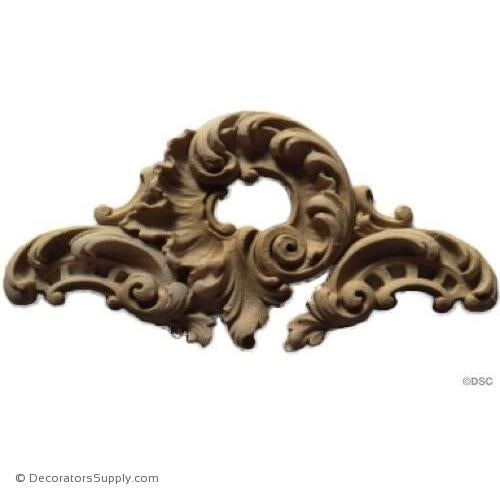 Cartouche 2 1/2 High 4 3/4 Wide-appliques-for-woodwork-furniture-Decorators Supply