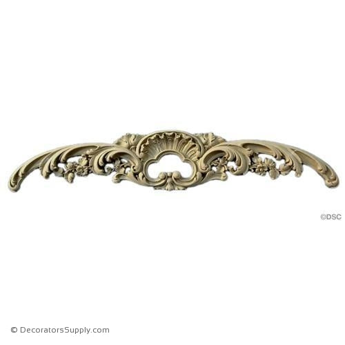Cartouche 3 High 16 3/8 Wide-appliques-for-woodwork-furniture-Decorators Supply
