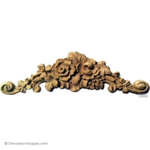 Cartouche 1 1/8 High 4 Wide-appliques-for-woodwork-furniture-Decorators Supply