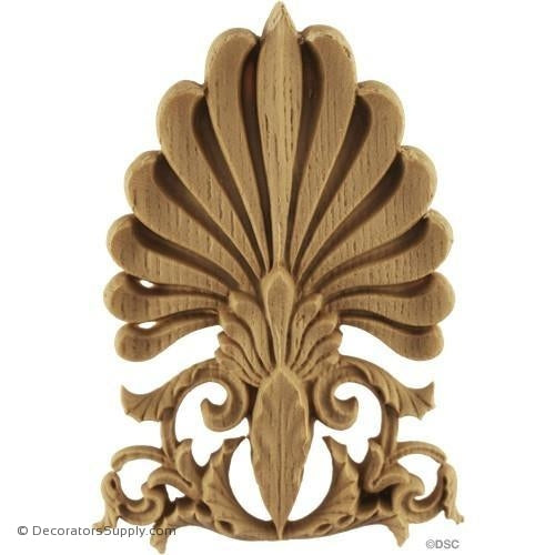 Palmette-Greek 5 1/2H X 4W - 5/8Relief-ornaments-furniture-woodwork-Decorators Supply