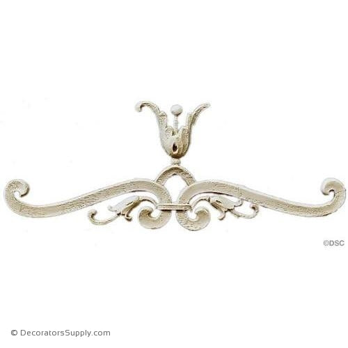 Palmette-Empire 2 1/2H X 6 1/2W - 3/16Relief-ornaments-furniture-woodwork-Decorators Supply