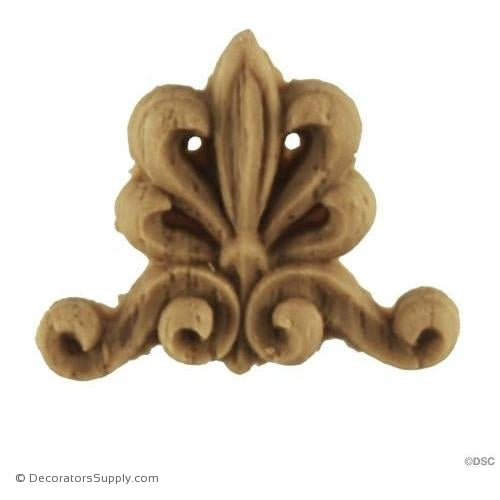 Palmette-Empire 1H X 1 3/16W - 3/16Relief-ornaments-furniture-woodwork-Decorators Supply