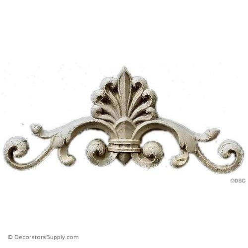 Palmette-Empire 1 7/8H X 4W - 1/2Relief-ornaments-furniture-woodwork-Decorators Supply