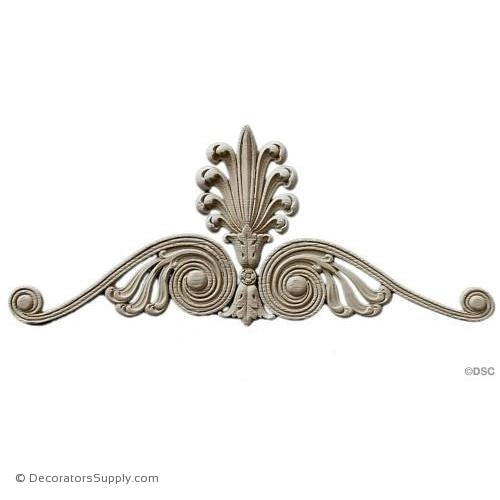 Palmette-Empire 7H X 17 3/4W - 3/8Relief-ornaments-furniture-woodwork-Decorators Supply