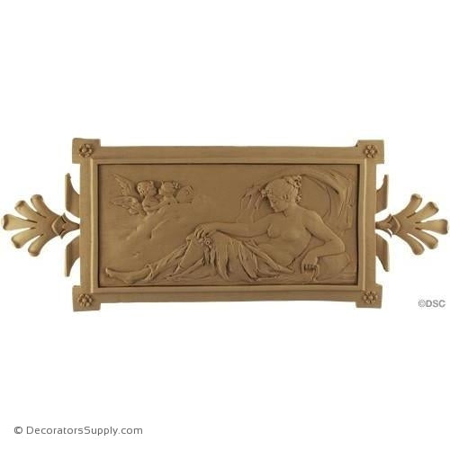 Figure-Classic 6 3/4H X 17 1/4W - 1/2Relief-ornaments-for-woodwork-furniture-Decorators Supply