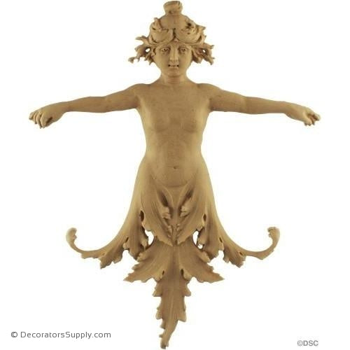 Female Figure - Ital. Ren. 10 1/2H X 7 3/4W - 1/2Relief-historic-carving-library-victorian-styles-Decorators Supply