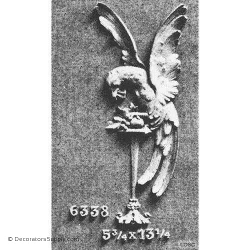 Animal- Bird - Italian Ren. 13 1/4H X 5 3/4W - 7/16Relief-Decorators Supply