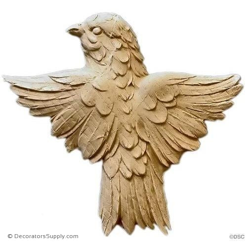 Animal-Nat. Bird 4 1/8H X 4 1/2W - 7/16Relief-Decorators Supply