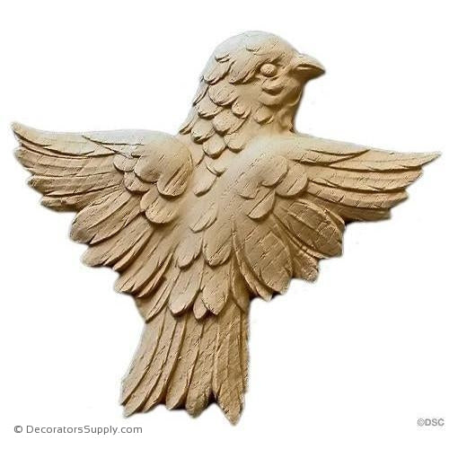 Animal-Nat Bird 4 1/8H X 4 1/2W - 7/16Relief-Decorators Supply
